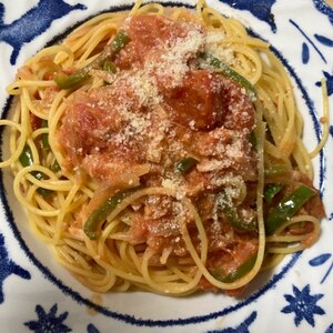 イタリアン コフタのトマトパスタ